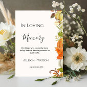 Signe De Table Automne laisse le Mariage citrouille dans le panne