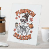 Signe De Table Automne Saison Citrouille (In SItu)