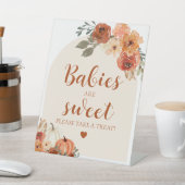 Signe De Table Automne Un Petit Bébé Citrouille Sont Baby shower (In SItu)