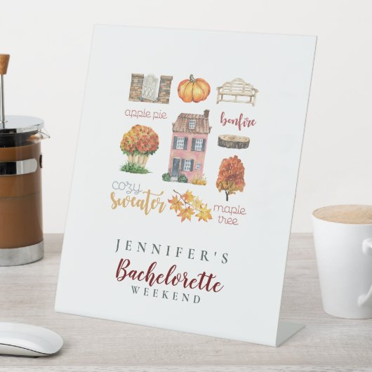 Signe De Table Automne Vibes Automne Russe Bachelorette Party (In SItu)