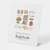 Signe De Table Automne Vibes Automne Russe Bachelorette Party (Recto)