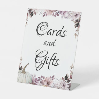 Signe De Table Autumn Elegant Purple Flowers