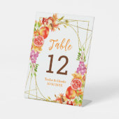 Signe De Table Autumn Fall Harvest Wedding Table Number (Recto)