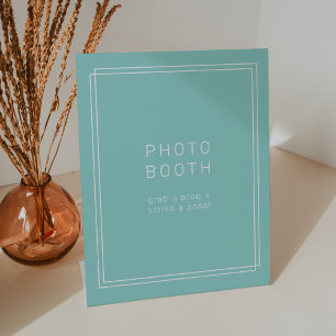 Signe De Table AVERT minimaliste Mint Green Mariage Photo Booth