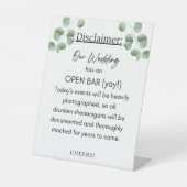 Signe De Table Avertissement de barre (Recto)