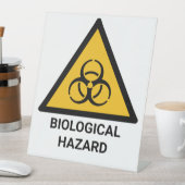 Signe De Table Avertissement de danger biologique, symbole de dan (In SItu)