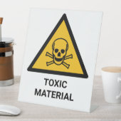 Signe De Table Avertissement sur les matières toxiques, produit c (In SItu)