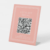 Signe De Table AVERY Minimal Blush Peach Let's Get Social Media (Recto)