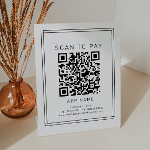 Signe De Table AVERY Moderne Minimaliste Afficher Pour Payer