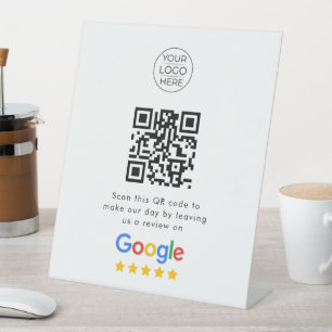 Signe De Table Avis commercial Google QR Code