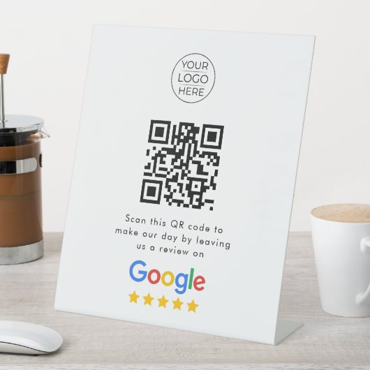 Signe De Table Avis commercial Google QR Code (In SItu)