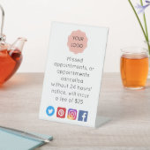 Signe De Table Avis d'annulation pour l'enseigne de salon ou de p (In SItu)