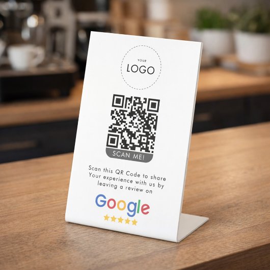 Signe De Table Avis d'entreprise sur Google Code QR de notation