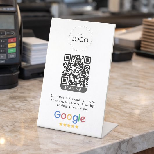 Signe De Table Avis d'entreprise sur Google Code QR de notation