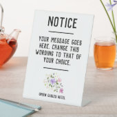 Signe De Table Avis - Message de l'hôtel pour les clients (In SItu)