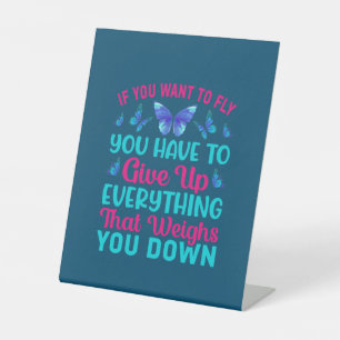 Signe De Table Babfly If You Want To Fly