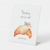 Signe De Table Baby Are Sweet Prenez une retraite Croissant Party (Recto)