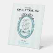 Signe De Table Baby & Co Sanitize Station Table Sign (Recto)