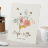 Signe De Table Baby shower à couche de fève d'abeille (In SItu)