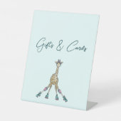 Signe De Table Baby shower à thème Roller Skate animal (Recto)