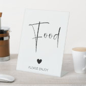 Signe De Table Baby shower alimentaire moderne (In SItu)