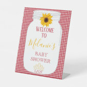 Signe De Table Baby shower BBQ - Moteur de bienvenue 8x10 (Recto)