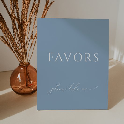 Signe De Table Baby shower bleu Dusty Whimsical Privilégie