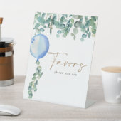 Signe De Table Baby shower bleu Eucalyptus Faveurs (In SItu)