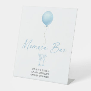 Signe De Table Baby shower Bleu Momosa Bar