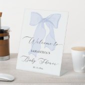 Signe De Table Baby shower Blue Bow (In SItu)