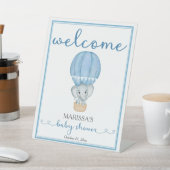 Signe De Table Baby shower Blue Elephant Bienvenue (In SItu)