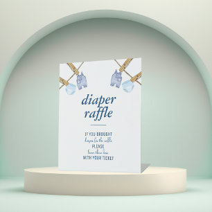 Signe De Table Baby shower Blue Jean   Tablette de carafe de couc