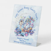 Signe De Table Baby shower Blueberry et Gnomes (Recto)