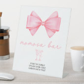 Signe De Table Baby shower Bow rose Momosa Bar (In SItu)