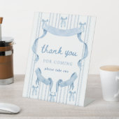 Signe De Table Baby shower Boy bleu Merci Favoriser (In SItu)