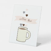 Signe De Table Baby Shower Café (Recto)