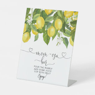 Signe De Table Baby shower citrons Maman-osa Bar