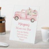 Signe De Table Baby shower Citrouille pour fille rose Maman-osa B (In SItu)