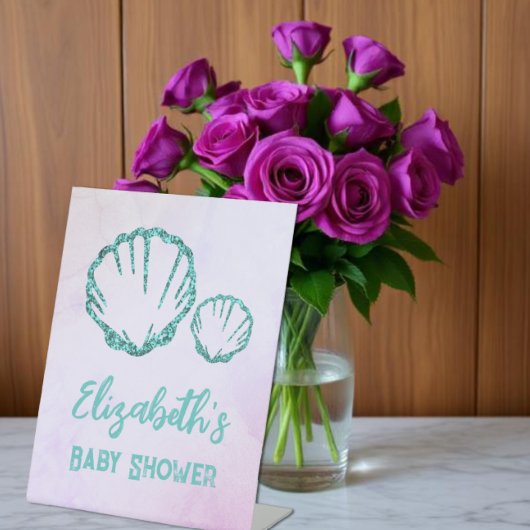 Signe De Table Baby Shower Coquillages