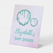 Signe De Table Baby Shower Coquillages (Recto)
