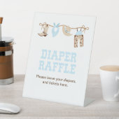 Signe De Table Baby shower Cowboy Raffin de couche (In SItu)