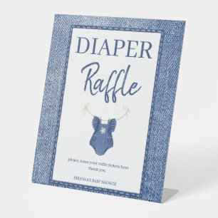 Signe De Table Baby shower culotte en jean pour fille jeu de la t