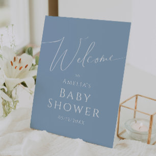 Signe De Table Baby shower d'accueil Whimsical Dusty