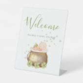 Signe De Table Baby shower d'aquarelle agréable (Recto)