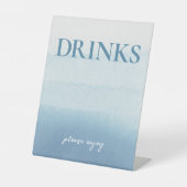 Signe De Table Baby shower d'aquarelle moderne Ocean Boissons (Recto)