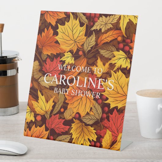 Signe De Table Baby shower d'automne (In SItu)