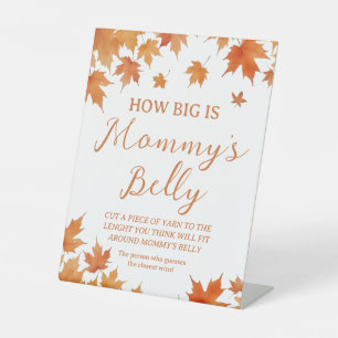 Signe De Table Baby Shower d'Automne : Quel est la Taille de son