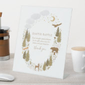 Signe De Table Baby shower de bois, chapelure (In SItu)