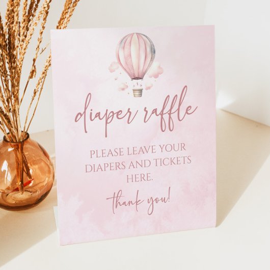 Signe De Table Baby shower de couches à air chaud