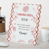 Signe De Table Baby shower de livraison spéciale Pizza Signer pré (In SItu)